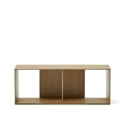 Litto large shelf module in oak veneer, 101 x 38 cm