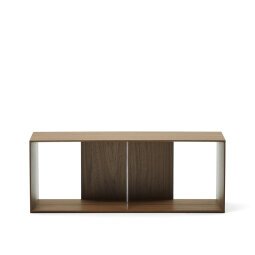 Litto large shelf module in walnut veneer, 101 x 38 cm