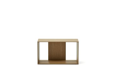 Module étagère format moyen Litto en placage de chêne 67 x 38 cm