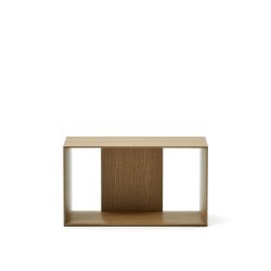 Module étagère format moyen Litto en placage de chêne 67 x 38 cm