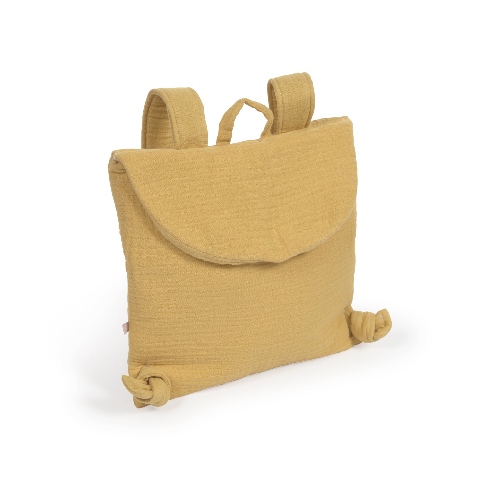 Sac à dos enfant Yamile 100% coton bio (GOTS) moutarde