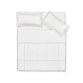 Elvia 100% cotton percale duvet cover and pillow case set, 180 thread count in white, 150 x 200cm