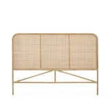 Quiterie rattan headboard with a natural finish, 150/160 cm