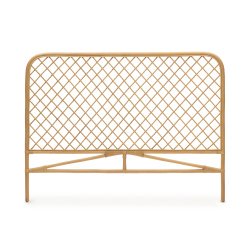 Cabecero Citlalli de ratán con acabado natural para cama de 150 cm