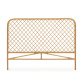 Citlalli rattan headboard with a natural finish, for 150 cm beds