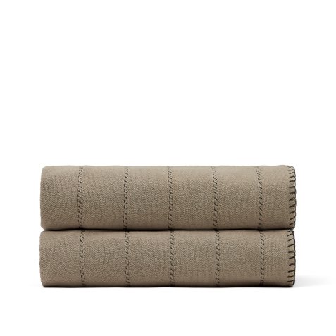 Sprei Campllong 100% katoen beige voor bed 160/180 cm
