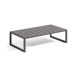 Mesa de centro 100% exterior Comova de aluminio 60 x 114 cm
