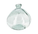 Jarrón Brenna grande de vidrio transparente 100% reciclado