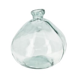 Brenna grote glazen vaas transparant 100% gerecycled