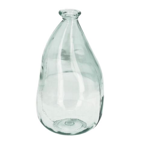 Vase Brenna transparent moyen format en verre 100% recyclé