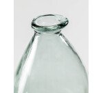 Jarrón Brenna de vidrio transparente 100% reciclado 36 cm