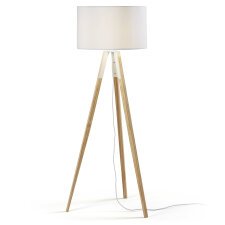 Iguazu floor lamp in solid pine wood