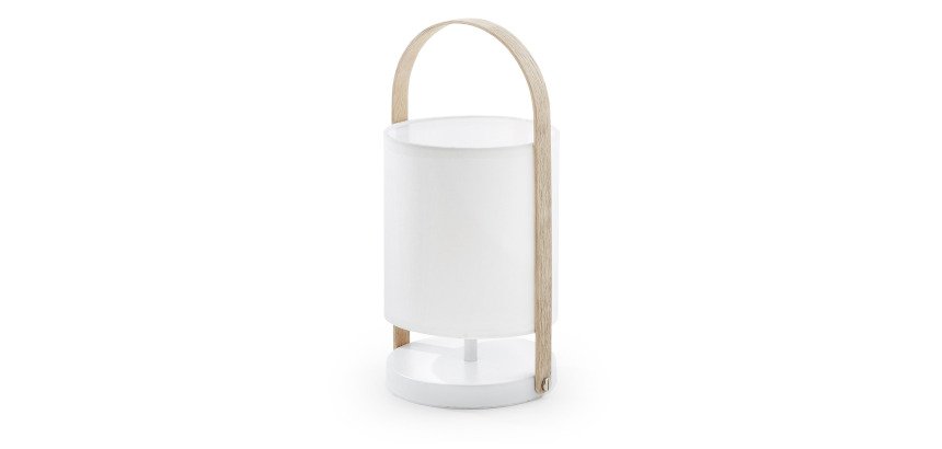 Lampe de table Zayma blanc
