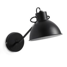 Offelis wandlamp zwart
