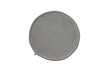 Rimca round velvet chair cushion in light grey, 35 cm