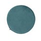 Rimca round velvet chair cushion in turquoise, 35 cm