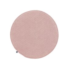 Galette de chaise ronde Sora velours côtelé rose Ø 35 cm