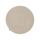 DE_Galette de chaise ronde Sora velours côtelé taupe Ø 35 cm