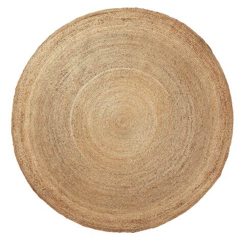 DE_Tapis rond Doc 100 % jute turquoise Ø 200 cm