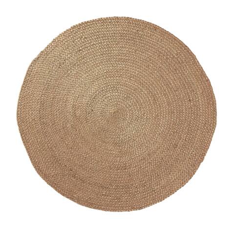 DE_Tapis rond Doc 100 % jute couleur naturelle Ø 100 cm