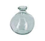 Jarrón Brenna de vidrio transparente 100% reciclado 18 cm