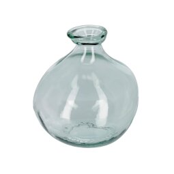 Brenna kleine glazen vaas transparant 100% gerecycled