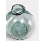 Jarrón Brenna de vidrio transparente 100% reciclado 18 cm