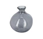 Jarrón Brenna de vidrio azul 100% reciclado 18 cm