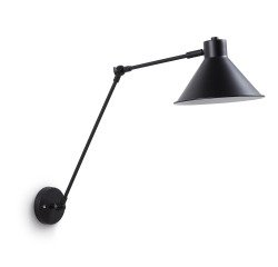 Aplique Dione de acero con acabado pintado negro