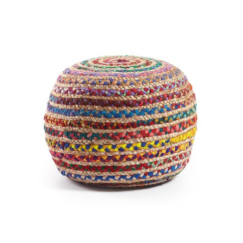 Multicolor Saht pouf Ø 50 cm