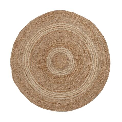 Tapis rond Saht en jute couleur naturelle Ø 100 cm
