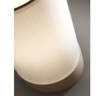 Lámpara de mesa Slat de algodón y madera de haya