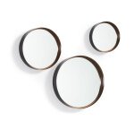 Set Ralphe de 3 espejos de acero Ø 51 cm / Ø 41 cm / Ø 30 cm