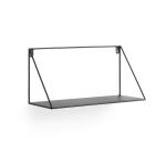 Teg Wandplank Driehoek in staal met zwarte afwerking 40 x 20 cm