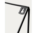 Teg Wandplank Driehoek in staal met zwarte afwerking 40 x 20 cm