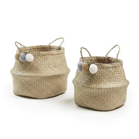 Thai set 2 baskets natural