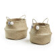 Thai set 2 baskets natural