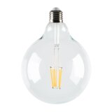 Halogeen LED-lamp E27 van 6W en 120 mm warm licht