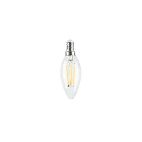 Bombilla LED Bulb E14 4W y 35 mm luz cálida