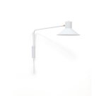 Aplique Aria de acero con acabado blanco