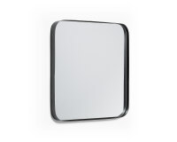 Espejo de pared Marco metal negro 40 x 40 cm