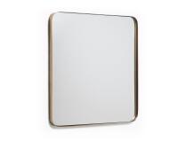 Espejo de pared Marco metal dorado 60 x 60 cm