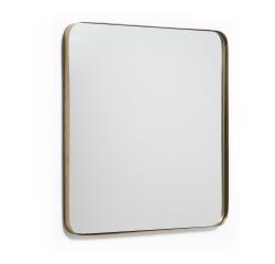 Espejo de pared Marco metal dorado 60 x 60 cm