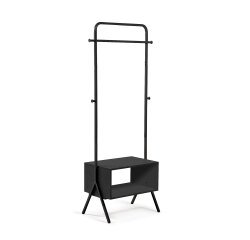 Perchero Celsie acero negro 74 x 180 cm