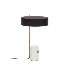 Phant table lamp in metal and marble