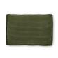 Blok kussen in groen corduroy met brede naad, 40 x 60 cm