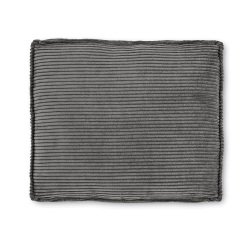 Cojín Blok de pana gruesa gris 50 x 60 cm