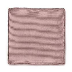 DE_Coussin Blok en velours côtelé épais rose 60 x 60 cm