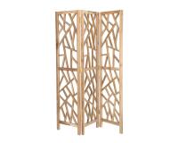 Biombo Avaline de madera maciza de teca 135 x 180 cm