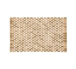 Alfombra de baño Azuray de madera maciza de teca 40 x 60 cm